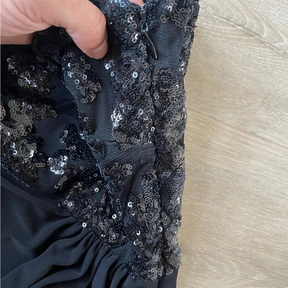 Ralph Lauren Black One Shoulder Evening Dress SZ 6 - Picture 5 of 6